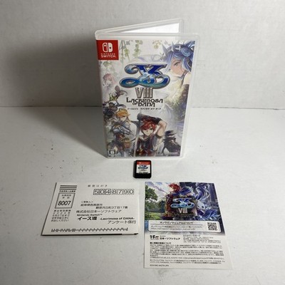 Ys VIII Lacrimosa of Dana (Nintendo Switch, 2018) Nippon Ichi Software - Tested