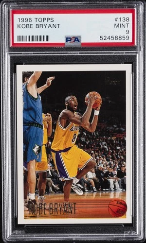 1996 TOPPS #138 KOBE BRYANT ROOKIE RC PSA 9