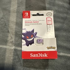 OPEN - SanDisk - 512GB Micro SDXC Memory Card - Nintendo Switch - Pokemon Gengar