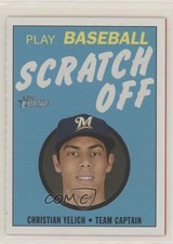 2020 Topps Heritage 1971 Topps Baseball Scratch-Offs Christian Yelich #6 8m8