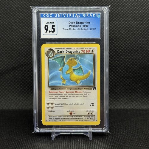 Dark Dragonite (Unlimited) graded CGC 9.5 for sale on eBay