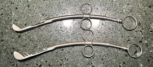 2 Weck Tonsil Guillotine Surgical Instrument 10mm X 19mm & 13mm X 20mm Excellent