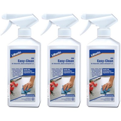 Lithofin MN Easy-Clean Sprühflasche Naturstein Composit Marmor 3 x 500 ml