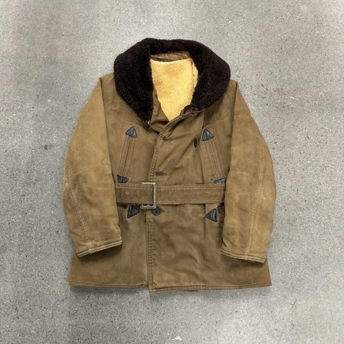 Vintage 40s Monarch Barnstormer Warm Belted Overcoat video thumbnail