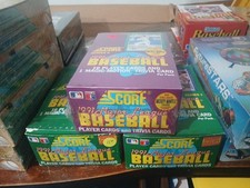 Lot 3 Baseball Wax Boxes. 1991 Score Series 1 & Series 2 sealed Box Mantle Auto?