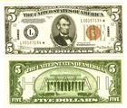 u Reproduction Note Hawaii 5 Dollars 1934 Pick #37     1839R