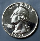 1956 Washington Quarter Proof Uncirculated 90% Silver Blazing Gem US Mint Coin