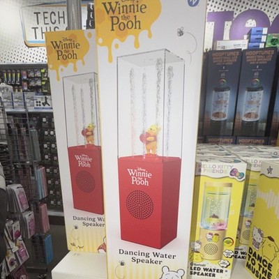 Disney Winnie the Pooh Dancing Water Portable Speaker Red Yellow Dancing Water