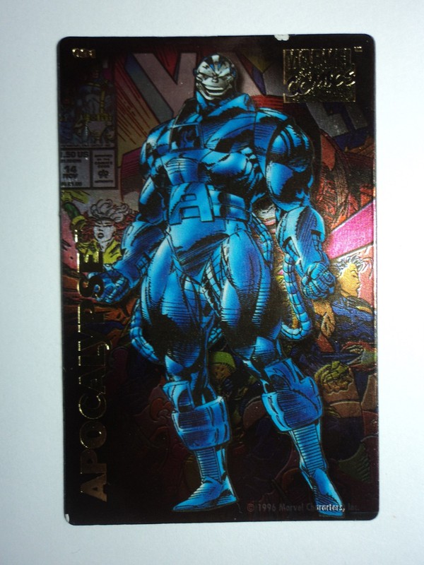 1996 MARVEL COMICS SUPER HEROES MAGNET - APOCALYPSE - ( FLAWED )