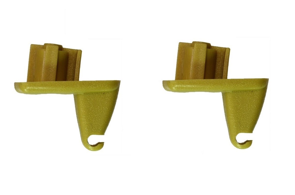 fits 2006 to 2007 Dodge Charger Sun Visor Hook Clip Beige Tan Left and Right