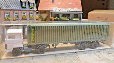 Wiking 24523 H0 1:87 Ford Container Sattelzug 40 Ft. CLOU weiß grün NEU OVP