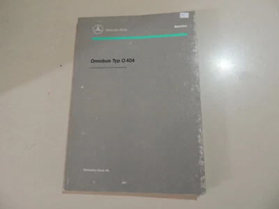 04.1992 Werkstatthandbuch Einführungsschrift Mercedes-Benz Omni bus O 404 - Bild 1 von 4