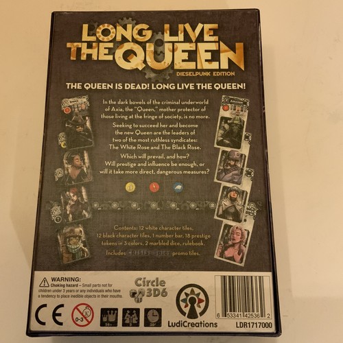 LudiCreations Cardgame Long Live the Queen (Dieselpunk Ed) Box EX/NM - Picture 2 of 7