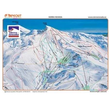 Wipeout Sierra Nevada Piste Map Microfibre Goggle Cloth and Resort Map