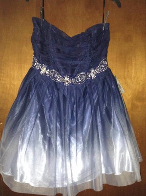 smart navy blue dress