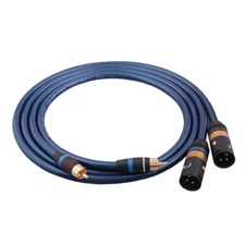 Silver-plated 6N double lotus RCA to XLR balanced audio HIFI signal cable
