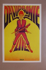 David Bowie Concert Tour Poster 1972 LIVE--