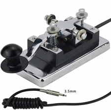 New MORSE CODE TRAINER Shortwave Radio Telegraph Key CW Radio K4 Heavy Duty Key