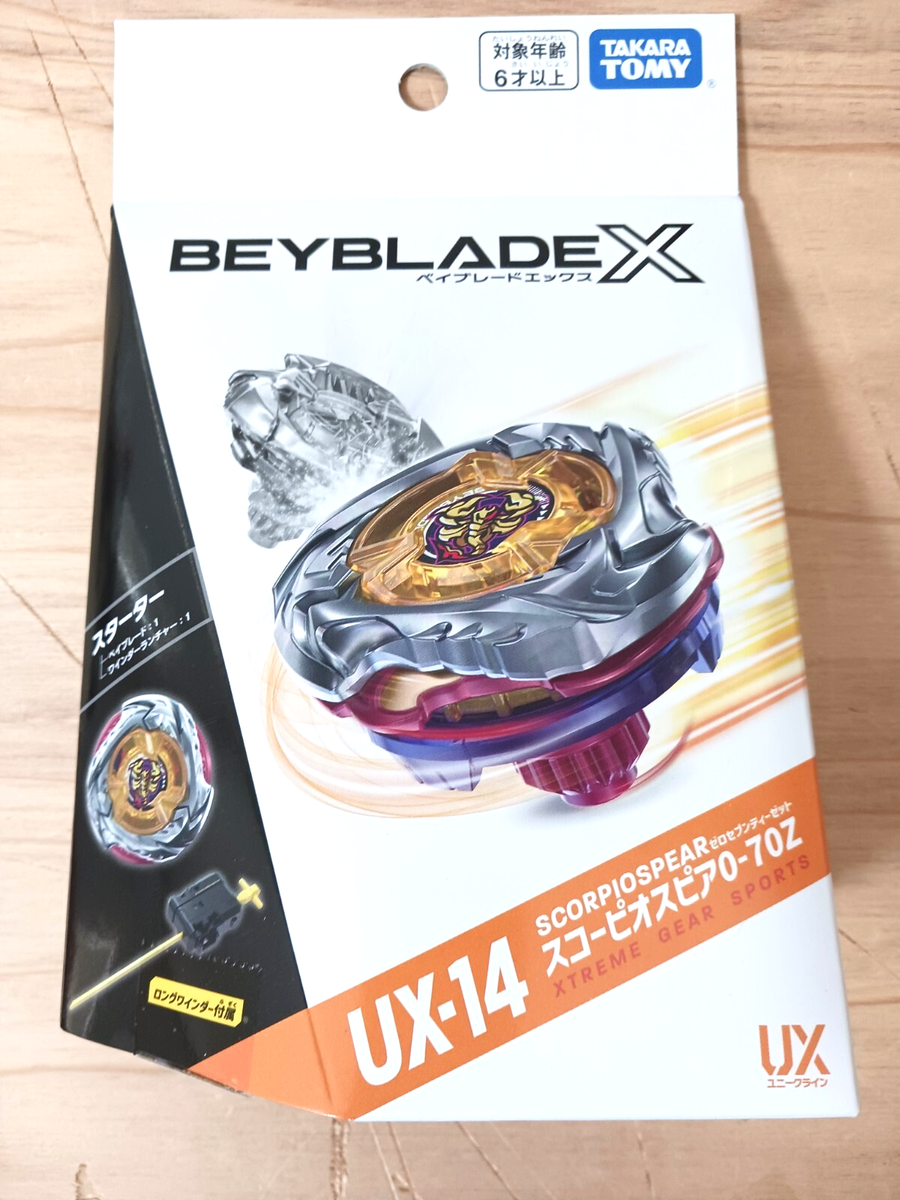 ONE DAY SHIPPNG Takara Tomy Beyblade X UX-14 Scorpio Spear 0-70Z