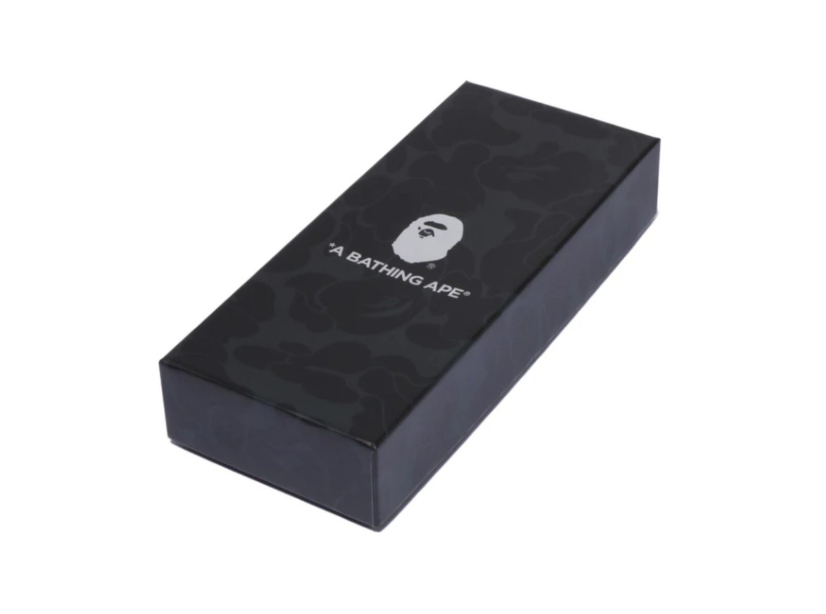 【A BATHING APE】APE HEAD LEATHER KEY CHAIN A BATHING APE Type men's APE HEAD LEATHER KEY CHAIN 1K30-182