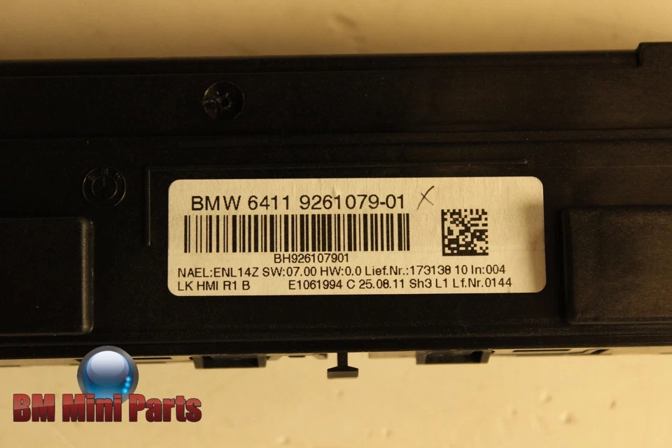 BMW Automatic Air Conditioning Control Unit Basis 64119261079 - Image 3 of 3