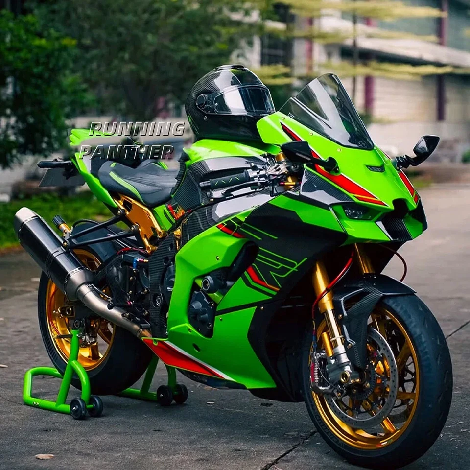 For Kawasaki NINJA 650 400 ZX-6R ZX10R Rearview Mirrors With Turn Signals LED - Image 3 of 4