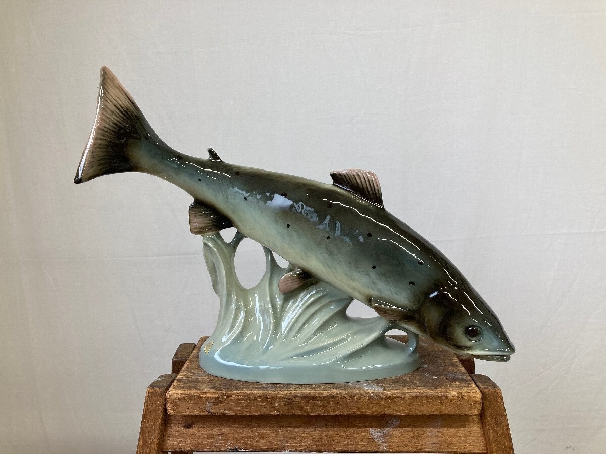  DUX BOHEMIA 魚　置物　ボヘミア ROYAL DUX BOHEMIA Porcelain Fish Figurine Large 17.3inch | eBay