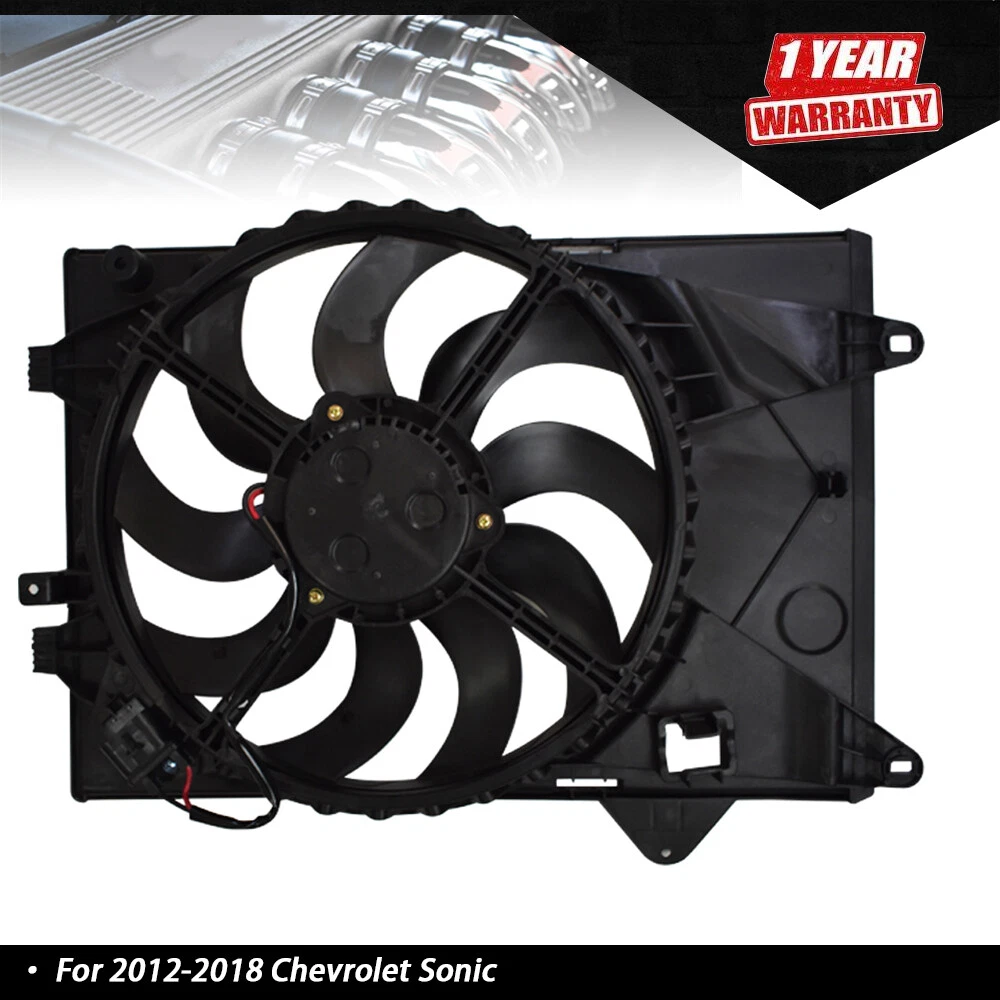 Continental Radiator Cooling Fan Assembly Fit 2012-2018 Chevy Sonic 1.8L – New Old Stock