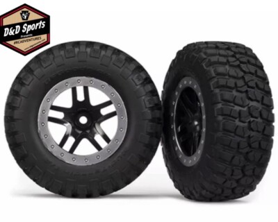 Traxxas 5885 Tires & Wheels Assembled Glued Nitro Slash 2WD