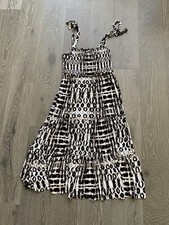 NWT INC International concepts printed tiered midi dress size medium