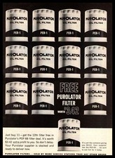 1966 Purolator PER-1 POF-66 Oil Filter Buy 11 Get 12th One Free Vintage Print Ad