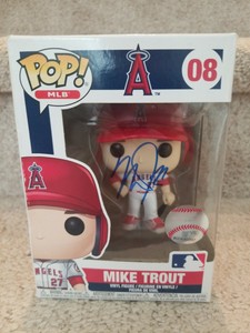 Funko Pop! MLB Angels Baseball Autographed by Mike Trout before a home game ð¥ð¥ | eBay