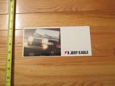 Jeep Eagle Renault 1987 Car Auto Dealer showroom Sales Brochure