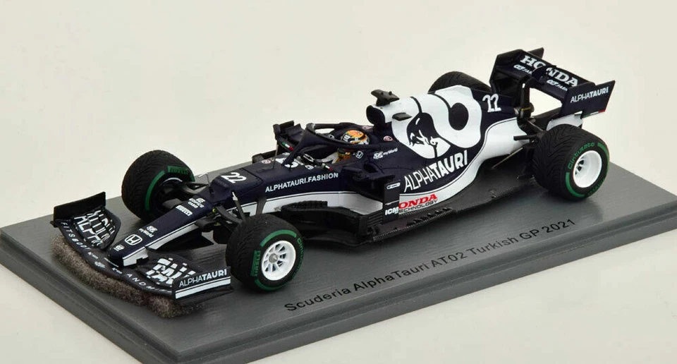 SPARK 1:43 MODELLINO AUTO DIE CAST F1 ALPHA TAURI HONDA TSUNODA TURKISH GP 2021 - Immagine 4 di 4