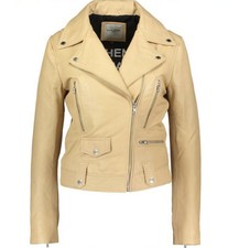 New Rrp €950 Womens Each X Other Leather Jacket Butter Soft Size M Uk 12 ]
