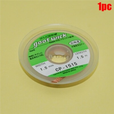 5 Ft. Solder Remover Wick Goot 1.5MM Desoldering Braid New Ic ce