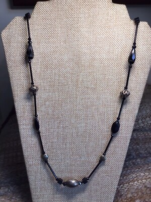 Eyeglass Chain/ Necklace is Handmade, One of a Kind & Unique Eyeglass Chain W/Glass, Turquoise & Stone Beads One-of-a  main image 4