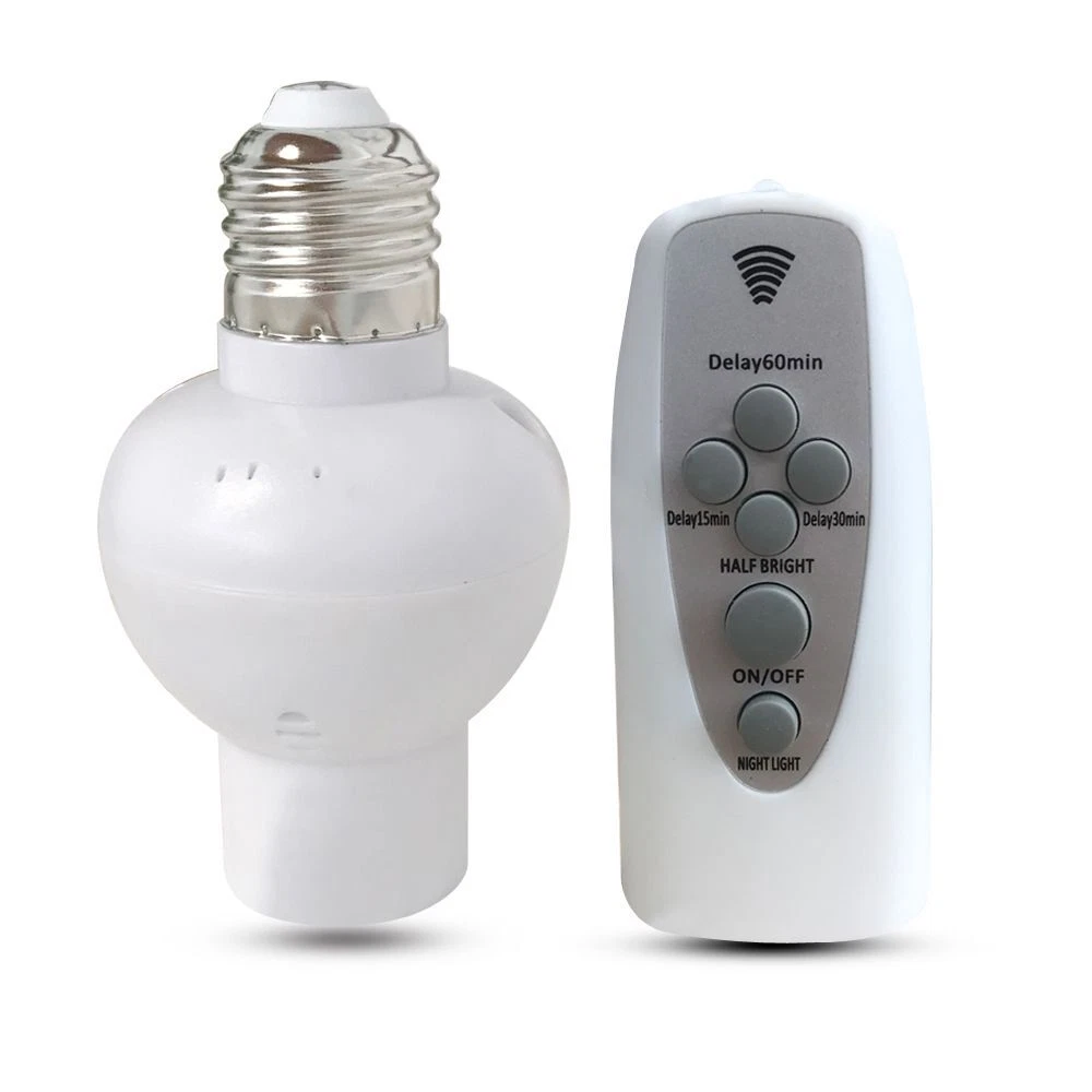 Socket LED Bulb Remote Control Night Light Accessories Lamp Holder