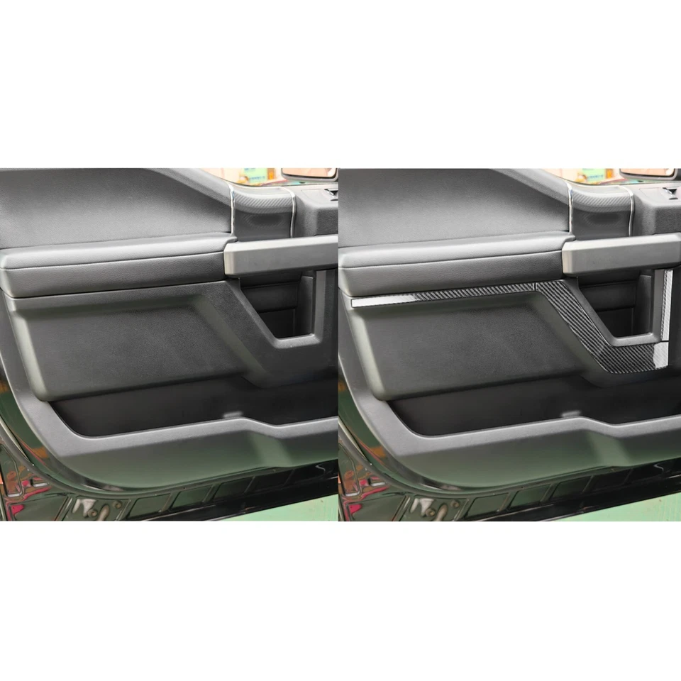 Cubierta de panel de maletero de puerta interior de fibra de carbono 22 piezas para Ford F150 15-20 Foto 4 de 4
