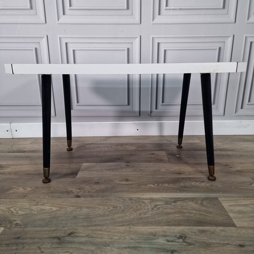 Retro Vintage Mid-Century Modern Wood Effect Side Coffee Table - Atomic Formica - Picture 8 of 24