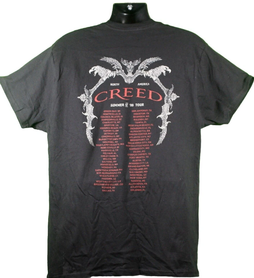 CREED Official ‘What If’ Summer Of '99 - Human Clay Tour Shirt 2024 NEVER WORN! - Image 3 of 4
