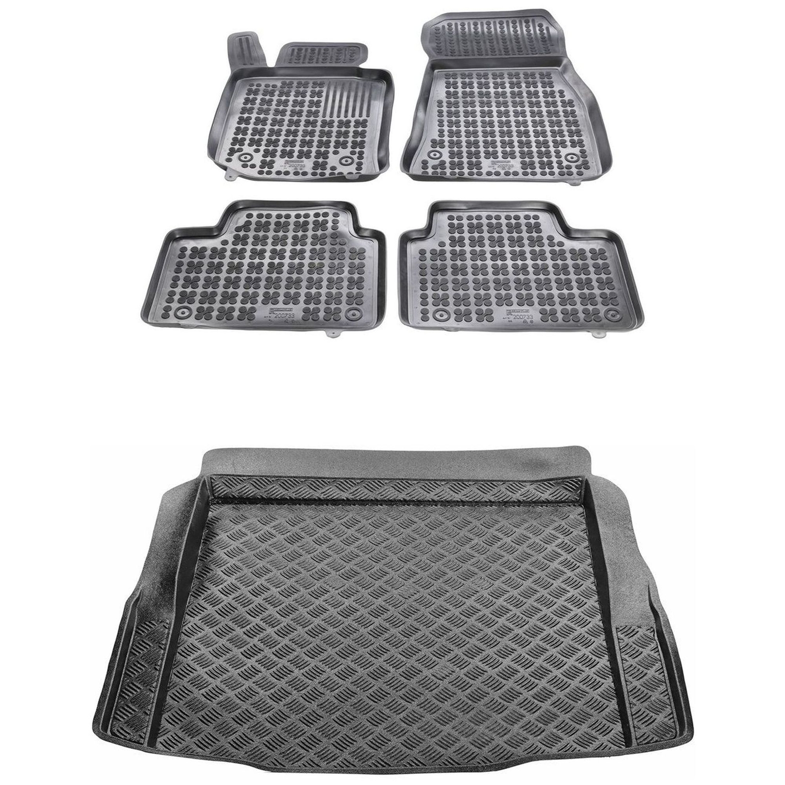 Tapis de coffre PE et tapis de sol pour BMW 3 G20 pour loisirs et sorties outdoor