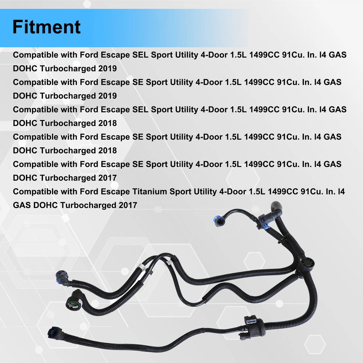 Vapor Canister Evap Purge Valve / Solenoid For Ford Escape 2017-19