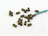 Vintageparts Diy 30 Endkappen In Antik Bronze FüR 2Mm BäNder