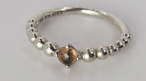 Anillo de piedra de nacimiento Pandora genuino en plata de ley 925 - Imagen 4 de 5