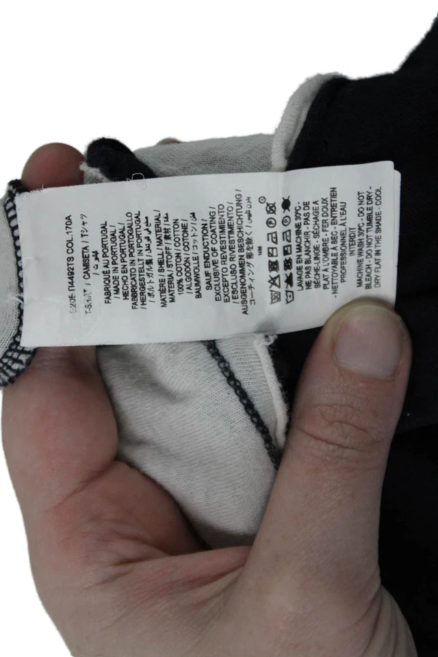 Bonpoint Girls Cotton Graphic Print Long Sleeve Pullover T-Shirt Top Navy Size 6 - Image 3 of 4