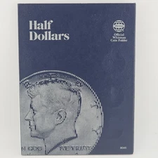 Whitman Blue #045 Halves Coin Collectors Folder Album Display Book Empty No Coin