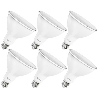 #ad Sunco 6 Pack Outdoor Flood Home Residential Patio Driveway Light Waterproof ... $48.39