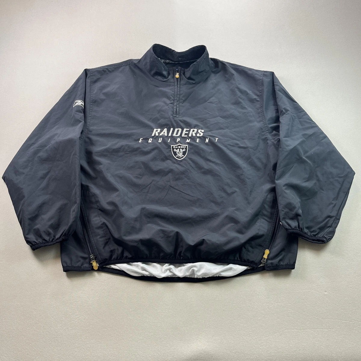 Reebokリーボック × RAIDERSレイダースNFLナイロンジャケット Reebok Oakland Raiders NFL Jackets for sale | eBay