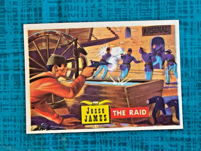 1956 Topps Roundup Jesse James # 53 The Raid  NM/MINT